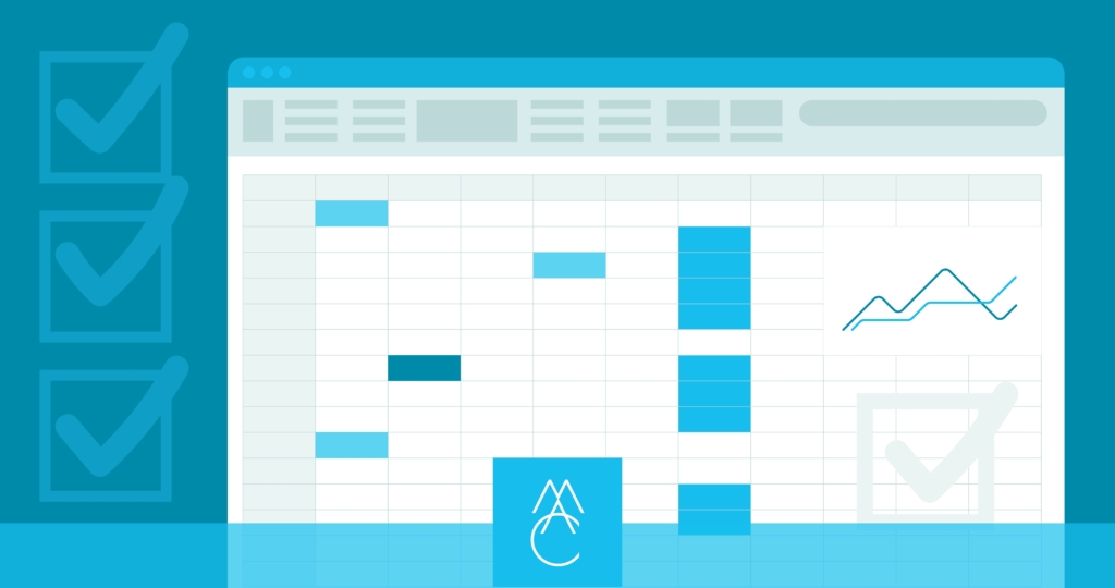 Excel document and checklist illustration